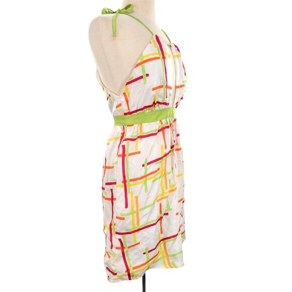 Leona by Lauren Leonard Dress Sleeveless Bright Lightweight Cutout Summer - Picture 2 of 8